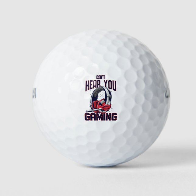 Balles De Golf Conception de jeux avec casque (Devant)