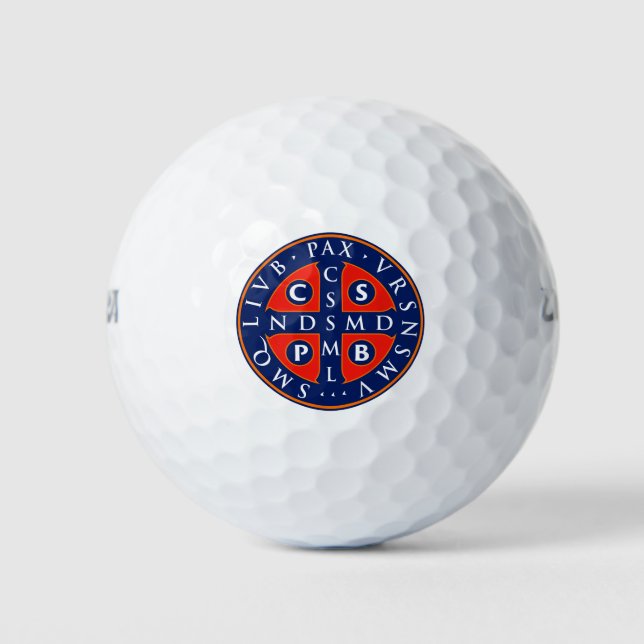 Balles De Golf Conception de la médaille St. Benedict (Devant)