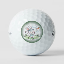 Conception de lapin golfeur mignon