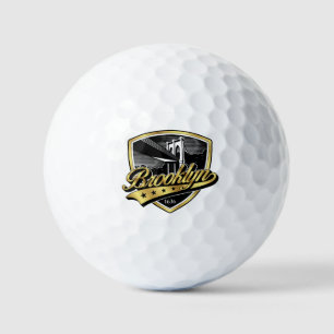 Balles De Golf Conception de logo de bouclier de Brooklyn