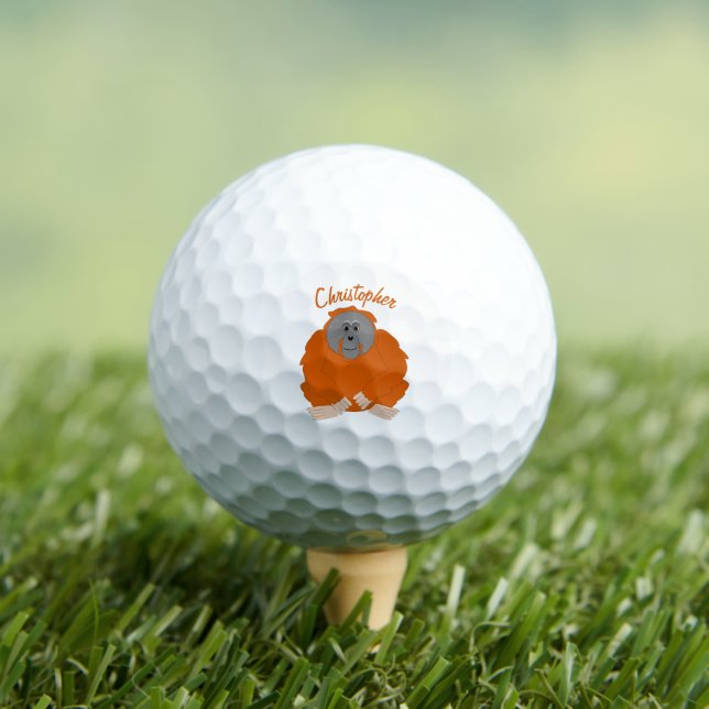 Balles De Golf Conception de l'Orangoutan (T-shirt Insitu)