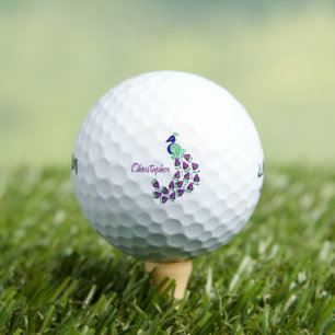 Balles De Golf Conception de paon