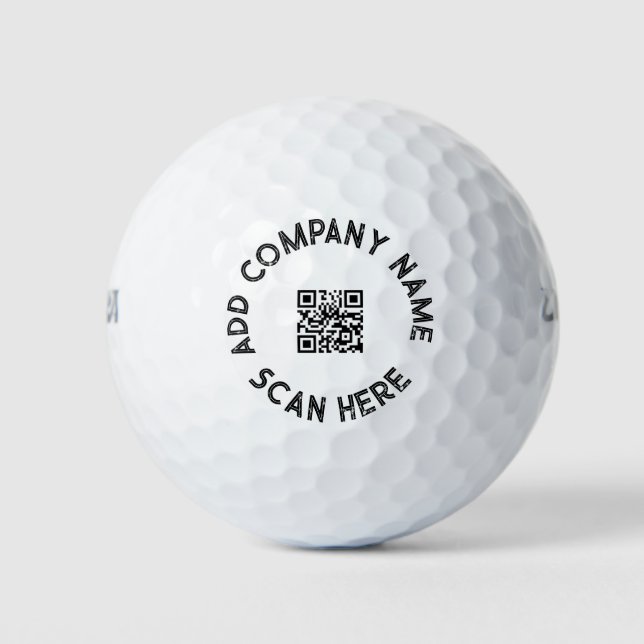 Balles De Golf Conception de promotion commerciale par code QR pe (Devant)