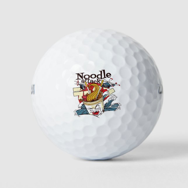 Balles De Golf Conception de tasse de nouilles Ramen (Devant)