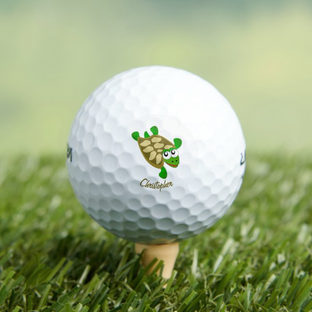 Balles De Golf Conception de Tortue Personnalisée (T-shirt Insitu)
