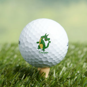 Balles De Golf Conception Dragon Vert