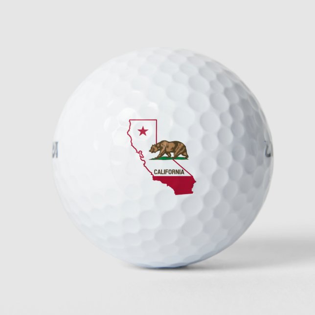 Balles De Golf Conception du drapeau de Californie (Devant)