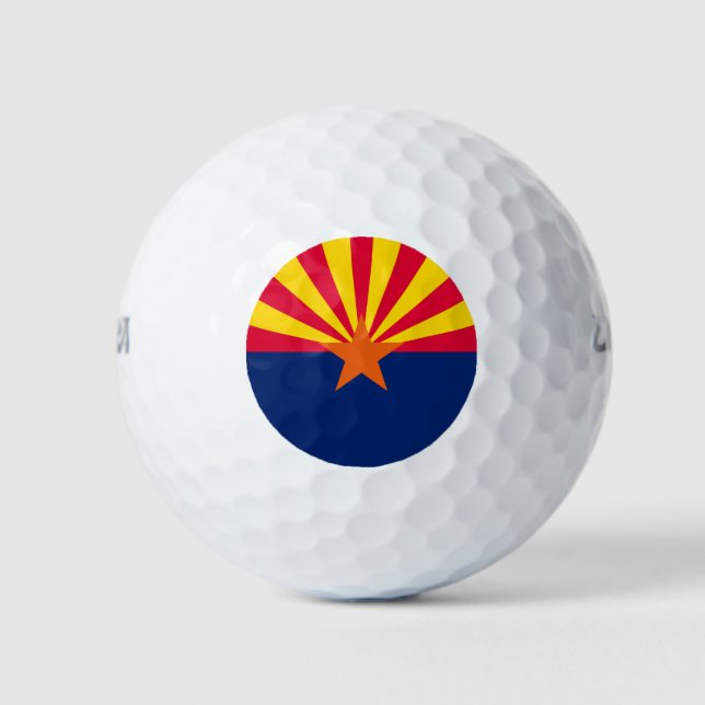 Balles De Golf Conception du drapeau de l'État de l'Arizona (Devant)