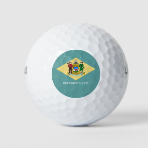 Balles De Golf Conception du drapeau de l'État du Delaware