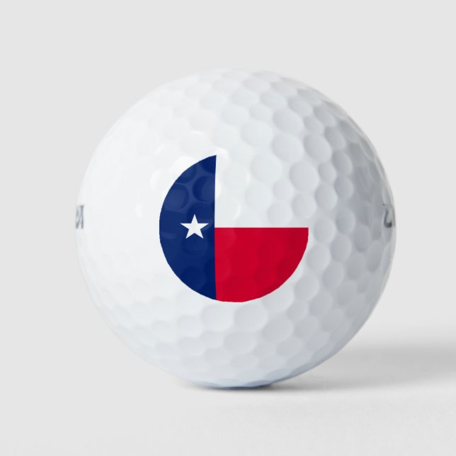Balles De Golf Conception du drapeau de l'État du Texas (Devant)