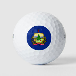 Balles De Golf Conception du drapeau d'état du Vermont