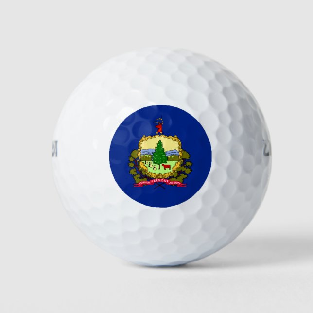 Balles De Golf Conception du drapeau d'état du Vermont (Devant)