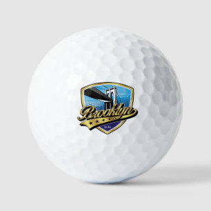Balles De Golf Conception du logo Brooklyn Gold Swoosh