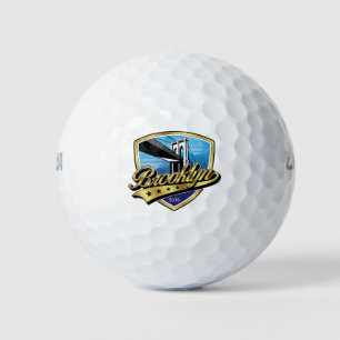Balles De Golf Conception du logo Brooklyn Gold Swoosh