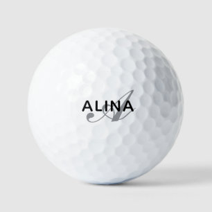 Balles De Golf Conception personnalisée simple monogramme de nom