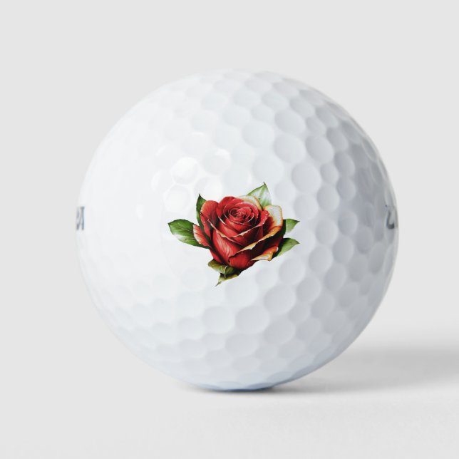 Balles De Golf Conception unique de rose en bonbon en forme de ro (Devant)