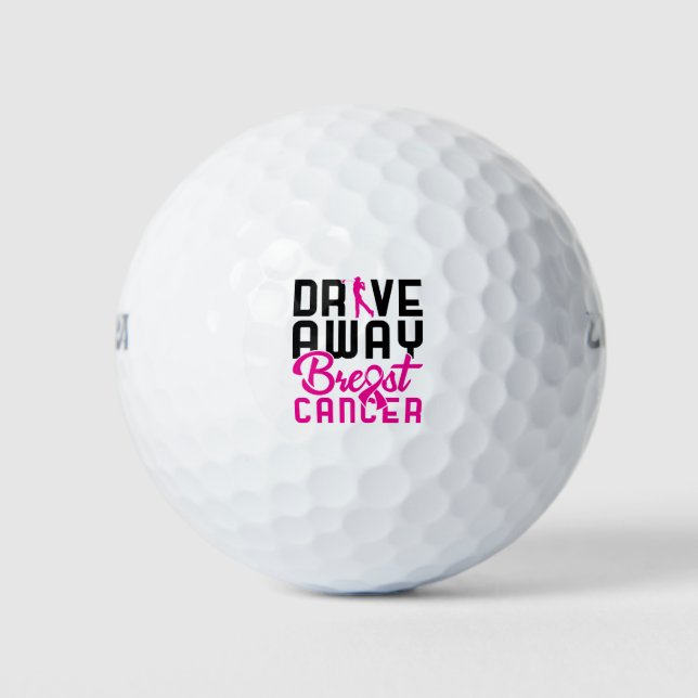 Balles De Golf Conduisez loin Cancer du Sein Golf Golf Golfing Go (Devant)