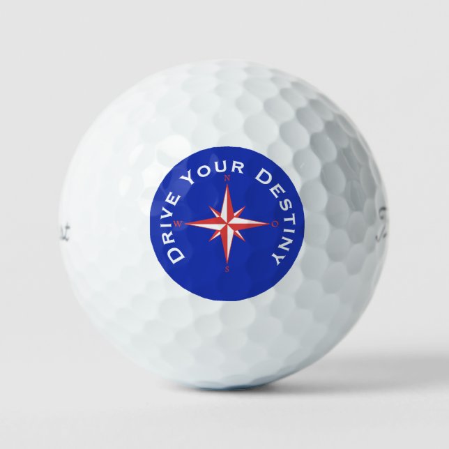 Balles De Golf Conduisez votre Destinée Custom Text Golf Ball (Recto)