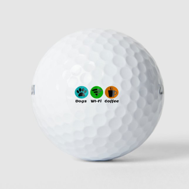 Balles De Golf Connexion Wi-Fi Pour Chiens Et Café (Devant)