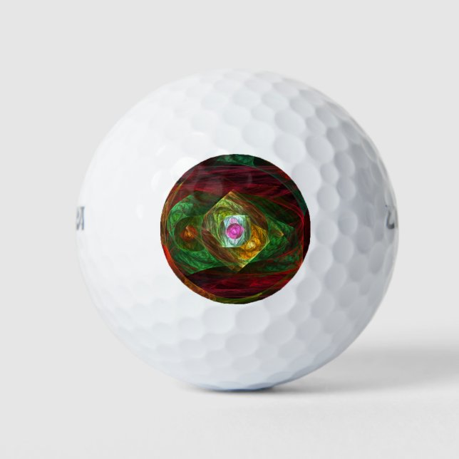 Balles De Golf Connexions dynamiques Art Abstrait (Devant)