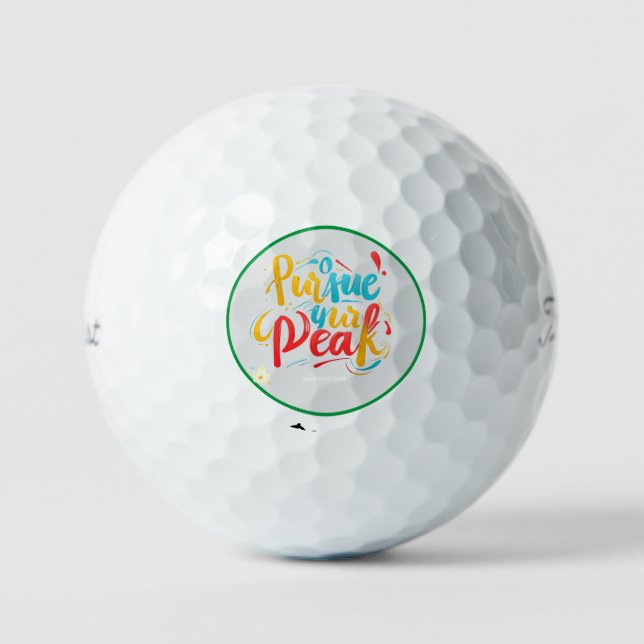 Balles De Golf "Conquérir les hauteurs" (Recto)