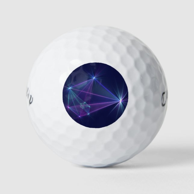 Balles De Golf Constellation, Art Fractal Abstrait Fantastique (Devant)