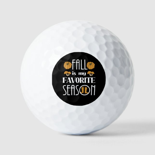 Balles De Golf Cool Automne (Recto)