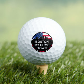 Balles De Golf Cool Boston Home Town Skyline Golf Balls