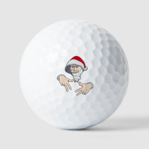 Balles De Golf Cool Gangsta Hip hop Rap de la main Père Noël