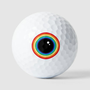 Balles De Golf Cool Rainbow Eyeball