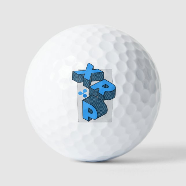 Balles De Golf Copier la crypto-monnaie XRP (Recto)
