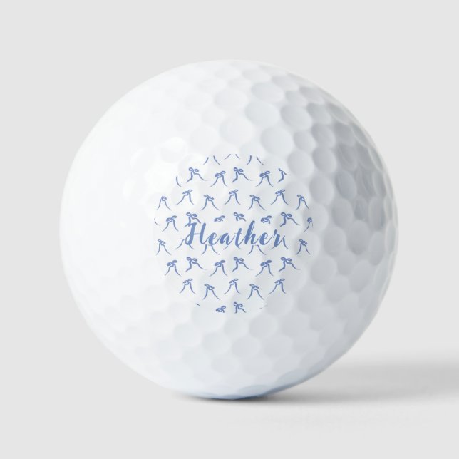 Balles De Golf Coquette Bleu et Blanc (Recto)