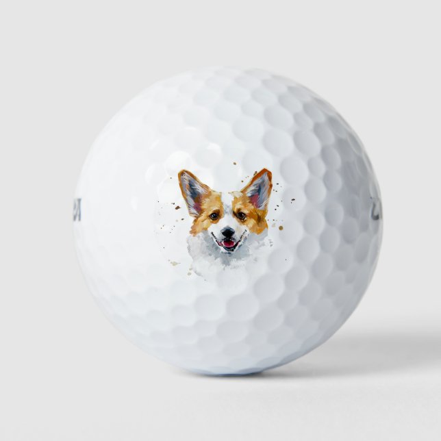 Balles De Golf Corgi Welsh Pembroke Cute Corgi Chien (Devant)