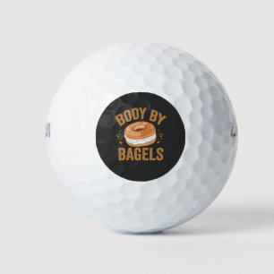 Balles De Golf Corps Par Bagels Drôle Juif Hanoukka Don Cadeau