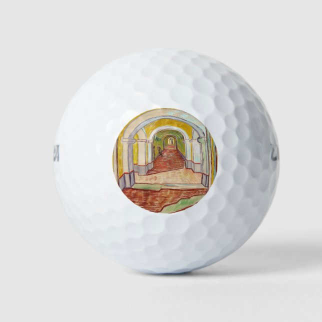 Balles De Golf Corridor dans l'asile (par Vincent van Gogh) (Devant)