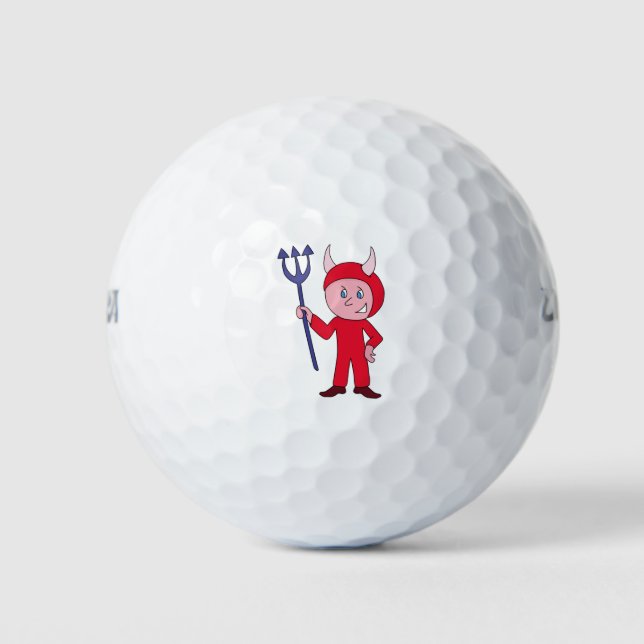 Balles De Golf Costume d'Halloween diabolique (Devant)