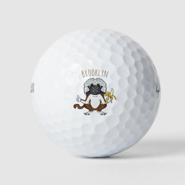 Balles De Golf Cotton Top Tamarin montoon est une illustration (Devant)