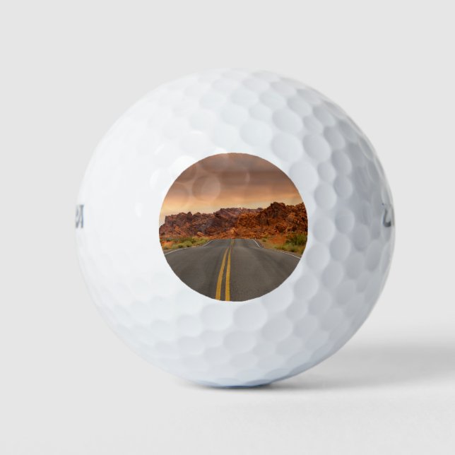 Balles De Golf Coucher de soleil (Devant)