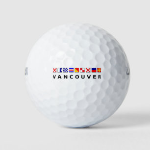 Balles De Golf Couleur des drapeaux nautiques de Vancouver Canada