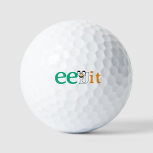 Balles De Golf Couleur d'indicateur Eejit Irlande du texte person