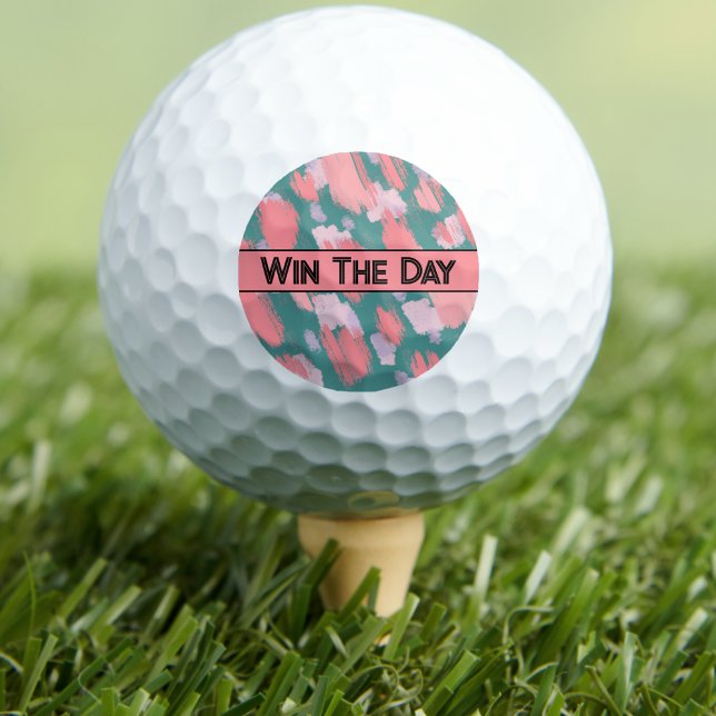 Balles De Golf Couleurs Motivationnels (Abstract Motivational Colorful Golf Balls)