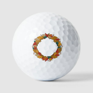 Balles De Golf Couronne de feuilles d'automne