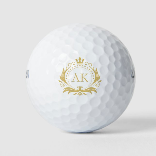 Balles De Golf Couronne de luxe en or (Devant)
