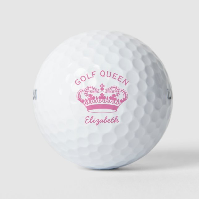 Balles De Golf Couronne d'or de la Reine du golf (Devant)