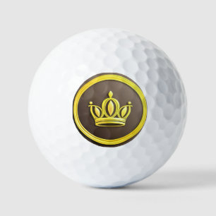Balles De Golf Couronne dorée élégante