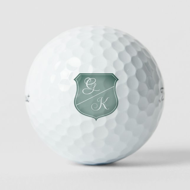 Balles De Golf Couvercle chic personnalisé monogramme Titleist Pr (Recto)
