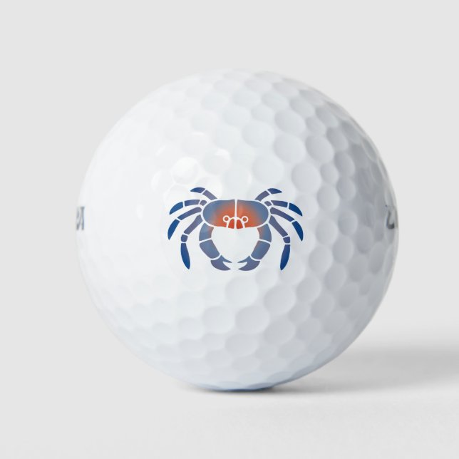 Balles De Golf Crabe bleu (Devant)