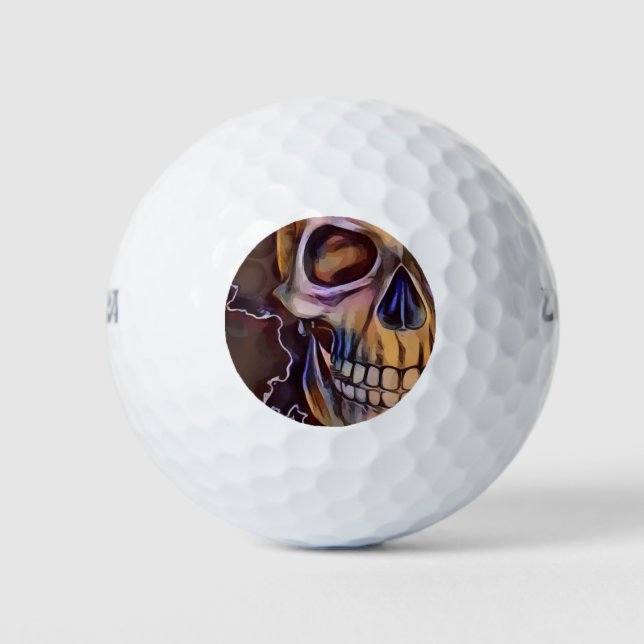 Balles De Golf Crâne (Devant)