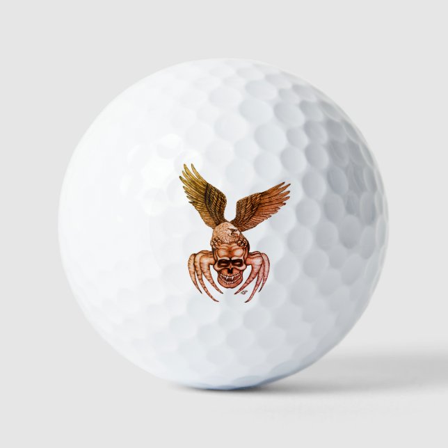 Balles De Golf Crâne à aigle (Recto)