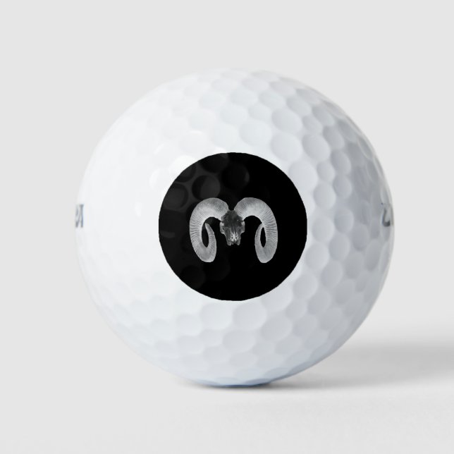 Balles De Golf crâne de chèvre unique et artisanal (Devant)